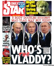 Daily Star () Newspaper Front Page for 31 October 2022