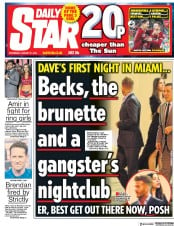 Daily Star () Newspaper Front Page for 31 January 2018