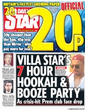 Daily Star () Newspaper Front Page for 31 March 2016
