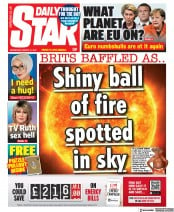 Daily Star () Newspaper Front Page for 31 March 2021