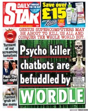 Daily Star () Newspaper Front Page for 31 March 2023