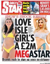Daily Star () Newspaper Front Page for 31 July 2018