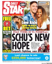 Daily Star () Newspaper Front Page for 31 July 2019