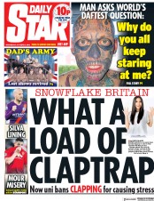 Daily Star () Newspaper Front Page for 3 October 2018