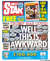 Daily Star () Newspaper Front Page for 3 October 2020