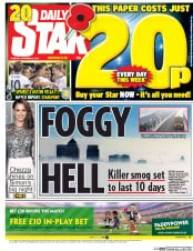 Daily Star () Newspaper Front Page for 3 November 2015