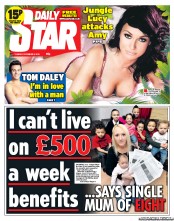 Daily Star () Newspaper Front Page for 3 December 2013