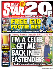Daily Star () Newspaper Front Page for 3 December 2016