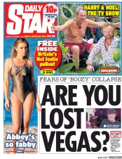 Daily Star () Newspaper Front Page for 3 December 2018