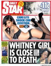 Daily Star () Newspaper Front Page for 3 February 2015