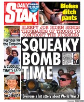Daily Star () Newspaper Front Page for 3 February 2022