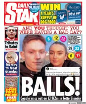 Daily Star () Newspaper Front Page for 3 March 2021