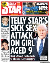 Daily Star () Newspaper Front Page for 3 May 2013