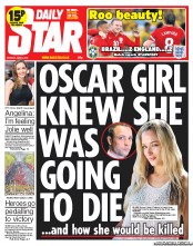 Daily Star () Newspaper Front Page for 3 June 2013