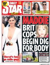 Daily Star () Newspaper Front Page for 3 June 2014