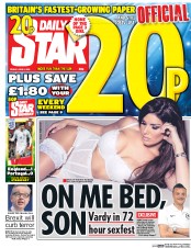 Daily Star () Newspaper Front Page for 3 June 2016