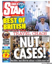 Daily Star () Newspaper Front Page for 3 June 2022