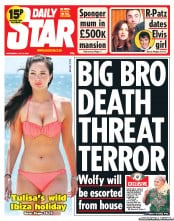 Daily Star () Newspaper Front Page for 3 July 2013