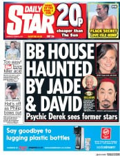 Daily Star () Newspaper Front Page for 3 August 2017