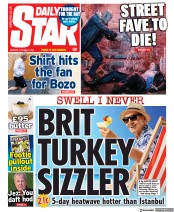 Daily Star () Newspaper Front Page for 4 October 2021