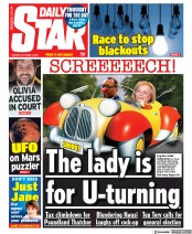 Daily Star () Newspaper Front Page for 4 October 2022
