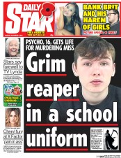 Daily Star () Newspaper Front Page for 4 November 2014