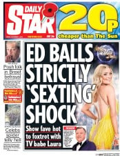 Daily Star () Newspaper Front Page for 4 November 2016