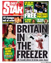 Daily Star () Newspaper Front Page for 4 November 2019