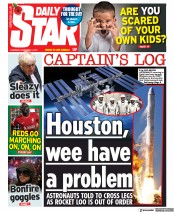 Daily Star () Newspaper Front Page for 4 November 2021