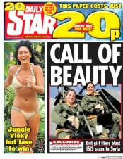 Daily Star () Newspaper Front Page for 4 December 2015