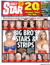 Daily Star () Newspaper Front Page for 4 January 2017