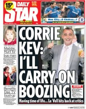 Daily Star () Newspaper Front Page for 4 February 2014