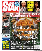 Daily Star () Newspaper Front Page for 4 February 2022