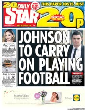 Daily Star () Newspaper Front Page for 4 March 2016
