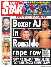 Daily Star () Newspaper Front Page for 4 March 2019