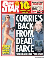 Daily Star () Newspaper Front Page for 4 April 2018