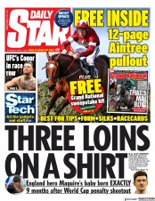 Daily Star () Newspaper Front Page for 4 April 2019