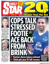 Daily Star () Newspaper Front Page for 4 May 2017
