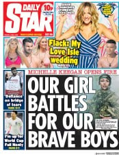 Daily Star () Newspaper Front Page for 4 June 2018
