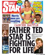Daily Star () Newspaper Front Page for 4 July 2019