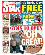 Daily Star () Newspaper Front Page for 4 July 2020
