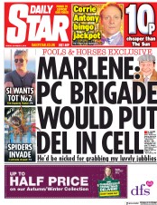 Daily Star () Newspaper Front Page for 5 October 2018