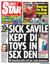 Daily Star () Newspaper Front Page for 5 November 2012