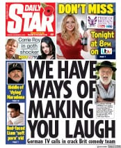 Daily Star () Newspaper Front Page for 5 November 2019