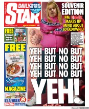 Daily Star () Newspaper Front Page for 5 January 2021