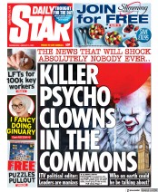 Daily Star () Newspaper Front Page for 5 January 2022