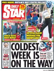 Daily Star () Newspaper Front Page for 5 February 2018