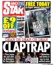 Daily Star () Newspaper Front Page for 5 February 2021