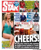 Daily Star () Newspaper Front Page for 5 April 2021