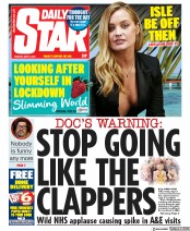 Daily Star () Newspaper Front Page for 5 May 2020
